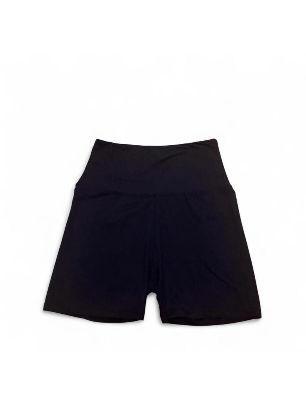 Navy blue high waisted biker shorts